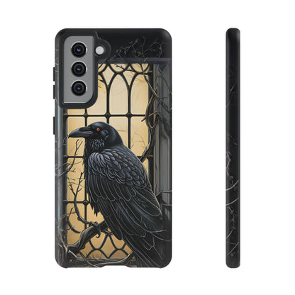 The Raven Phone Case – Edgar Allan Poe Inspired Gothic Design for iPhone, Samsung Galaxy, and Google Pixel Devices