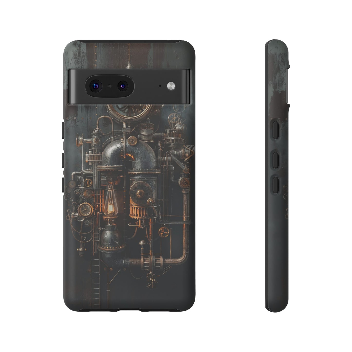 Steampunk Machine #2 Phone Case - Intricate Industrial Design for iPhone, Samsung Galaxy, Google Pixel Devices, Victorian Design Gears