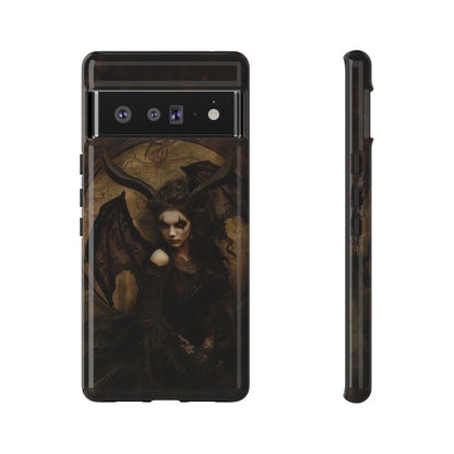 Demon Lilith Gothic Phone Case for iPhone, Samsung Galaxy, Google Pixel - Dark Fantasy Art