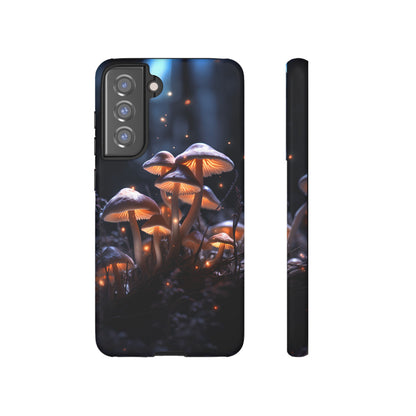 Glowing Mushrooms at Night Phone Case – Enchanting Fantasy Forest Design for iPhone, Samsung Galaxy, and Google Pixel Devices