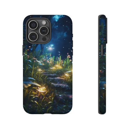 Fireflies in the Forest Tough Phone Case – Enchanting Summer Night Design for iPhone, Samsung Galaxy, and Google Pixel Devices