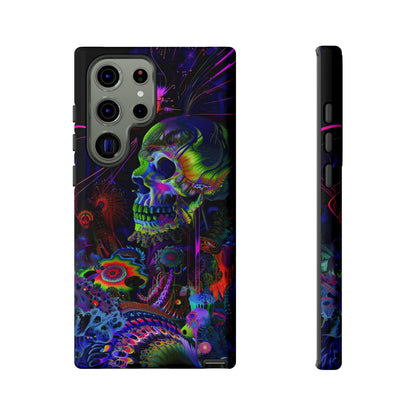 Psychedelic Skull Phone Case – Vibrant Pastel Design for iPhone, Samsung Galaxy, and Google Pixel Devices