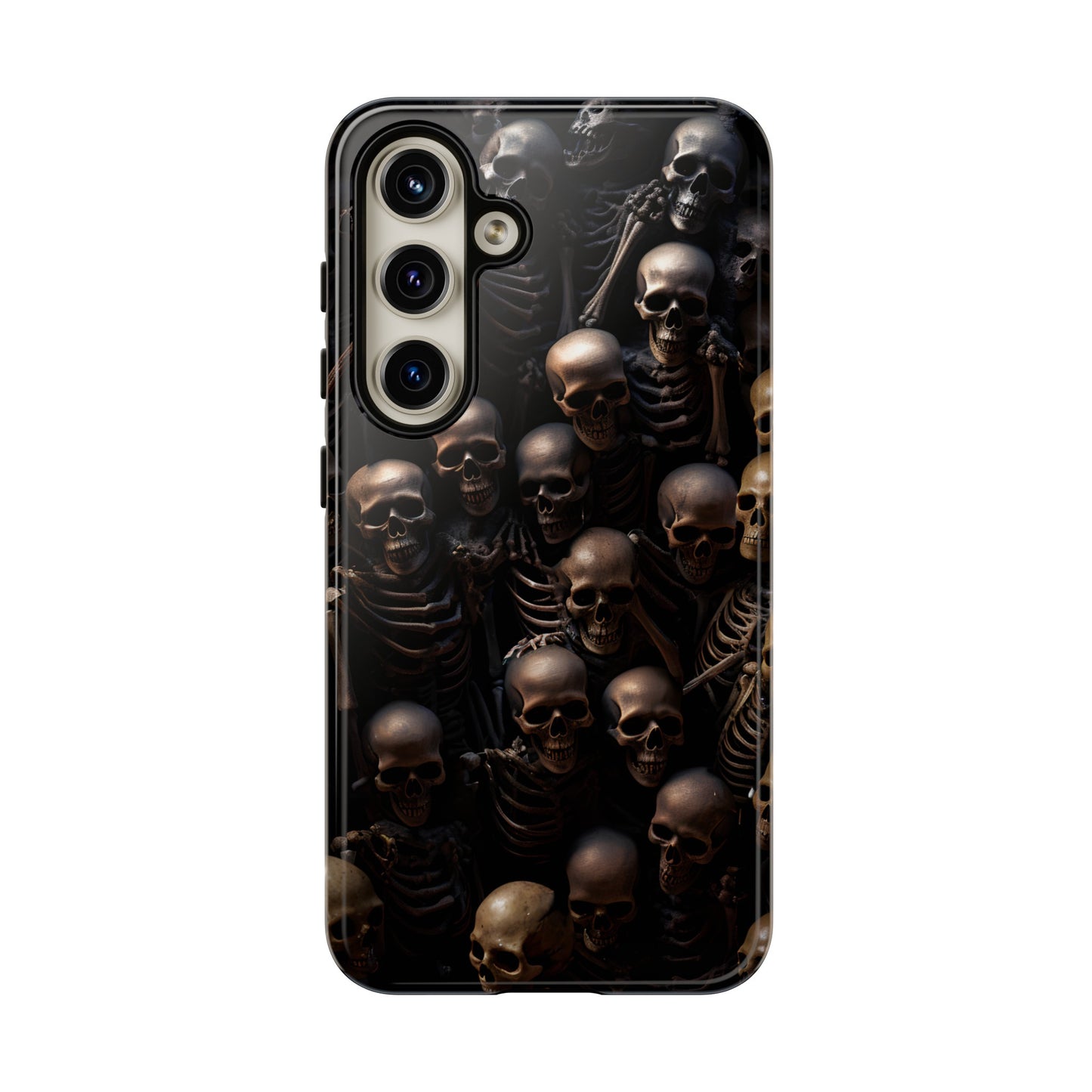 Skeletal Grave Phone Case – Halloween Horror Skeleton Design for iPhone, Samsung Galaxy, and Google Pixel Devices