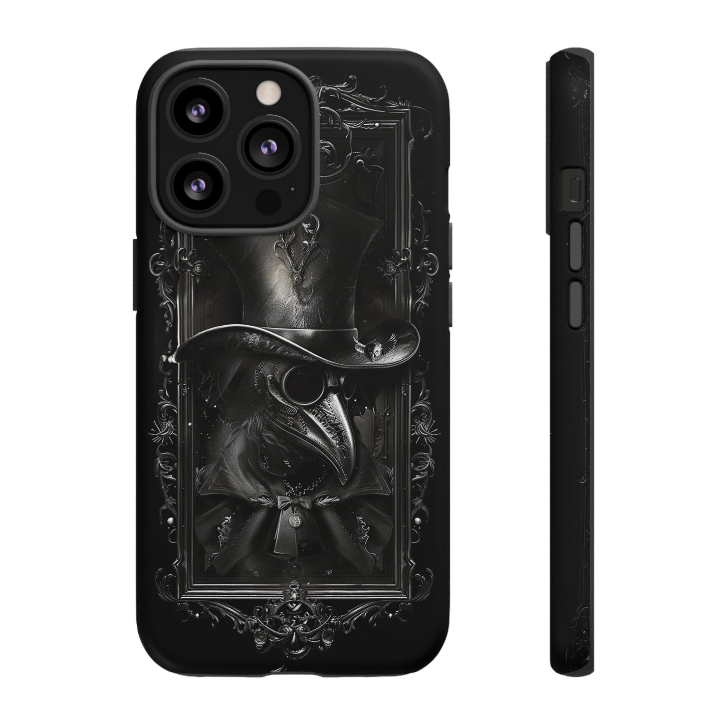 Gothic Plague Doctor Phone Case - Mysterious and Dark Design for iPhone, Samsung Galaxy, and Google Pixel Devices