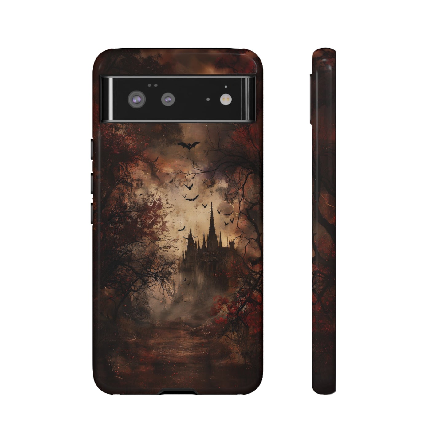 Gothic Castle Phone Case - Spooky Halloween Design for iPhone, Samsung Galaxy, Google Pixel Devices