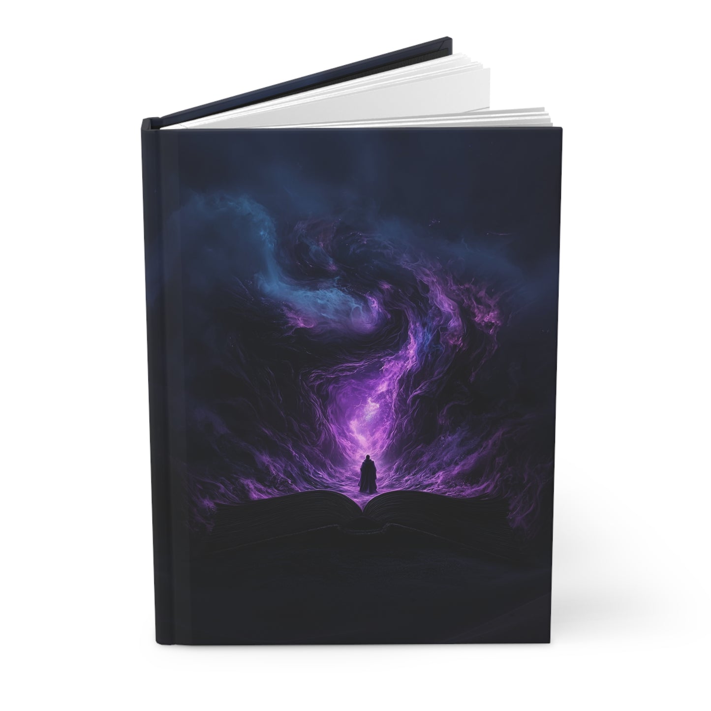 Mystical Universe Journal with Purple Vortex Design - Hardcover Notebook