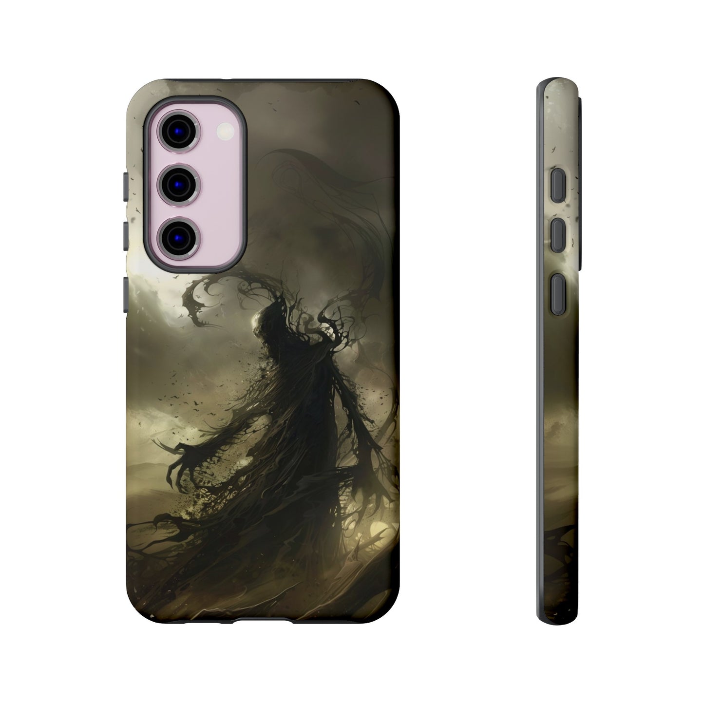 Dark Spirit Phone Case – Grim Reaper Haunting Design for iPhone, Samsung Galaxy, and Google Pixel Devices