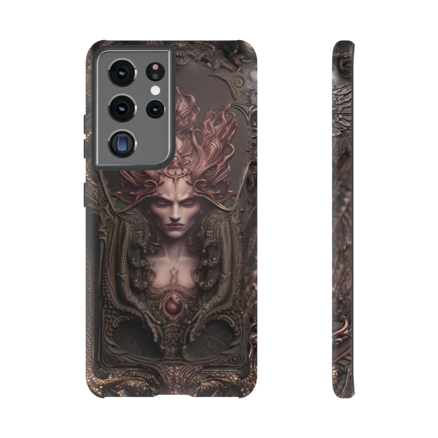 Dark Lilith Phone Case – Horned Hell Horror Design for iPhone, Samsung Galaxy, and Google Pixel Devices