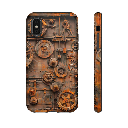 Rusted Steampunk Gearworks Phone Case for iPhone, Samsung Galaxy, and Google Pixel Devices