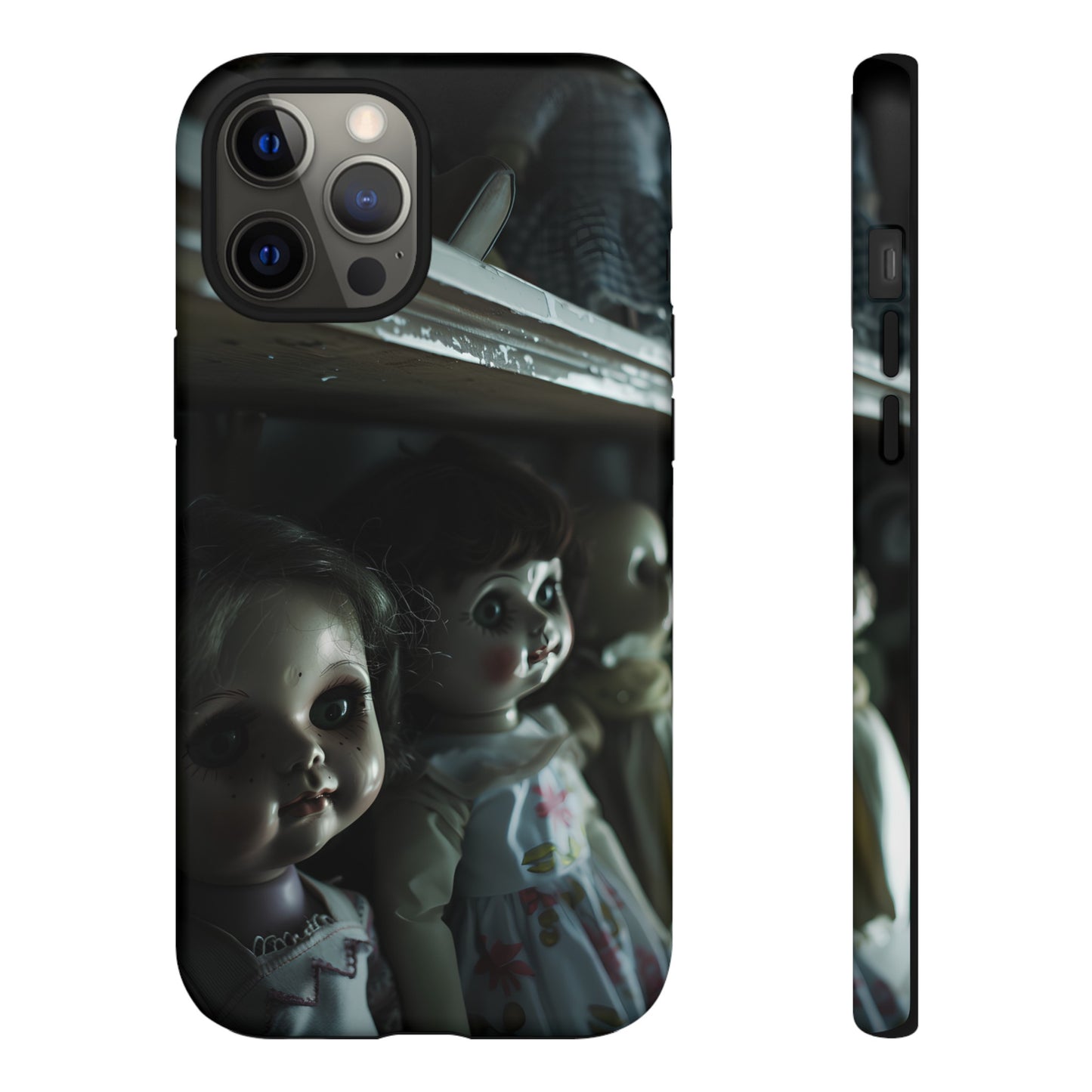 Creepy Dolls Phone Case – Eerie Vintage Doll Design for iPhone, Samsung Galaxy, and Google Pixel Devices