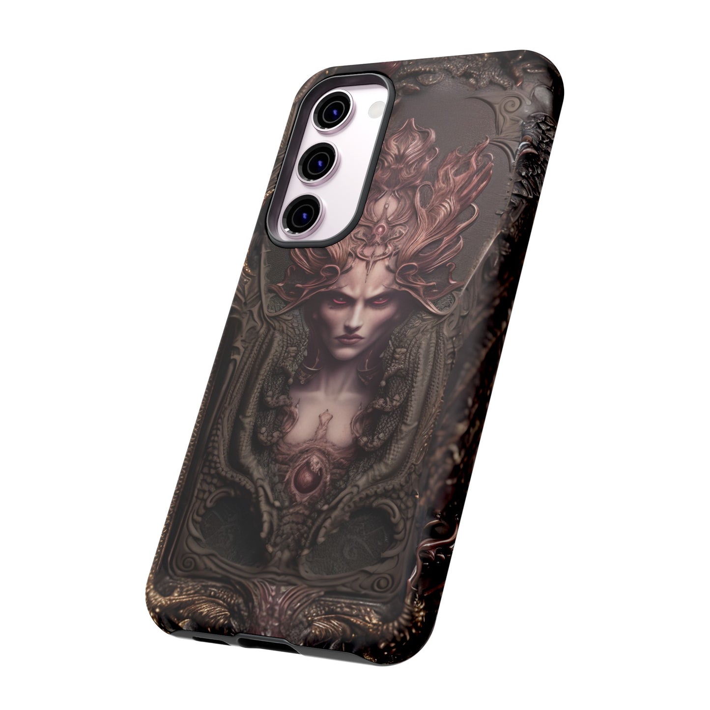 Dark Lilith Phone Case – Horned Hell Horror Design for iPhone, Samsung Galaxy, and Google Pixel Devices