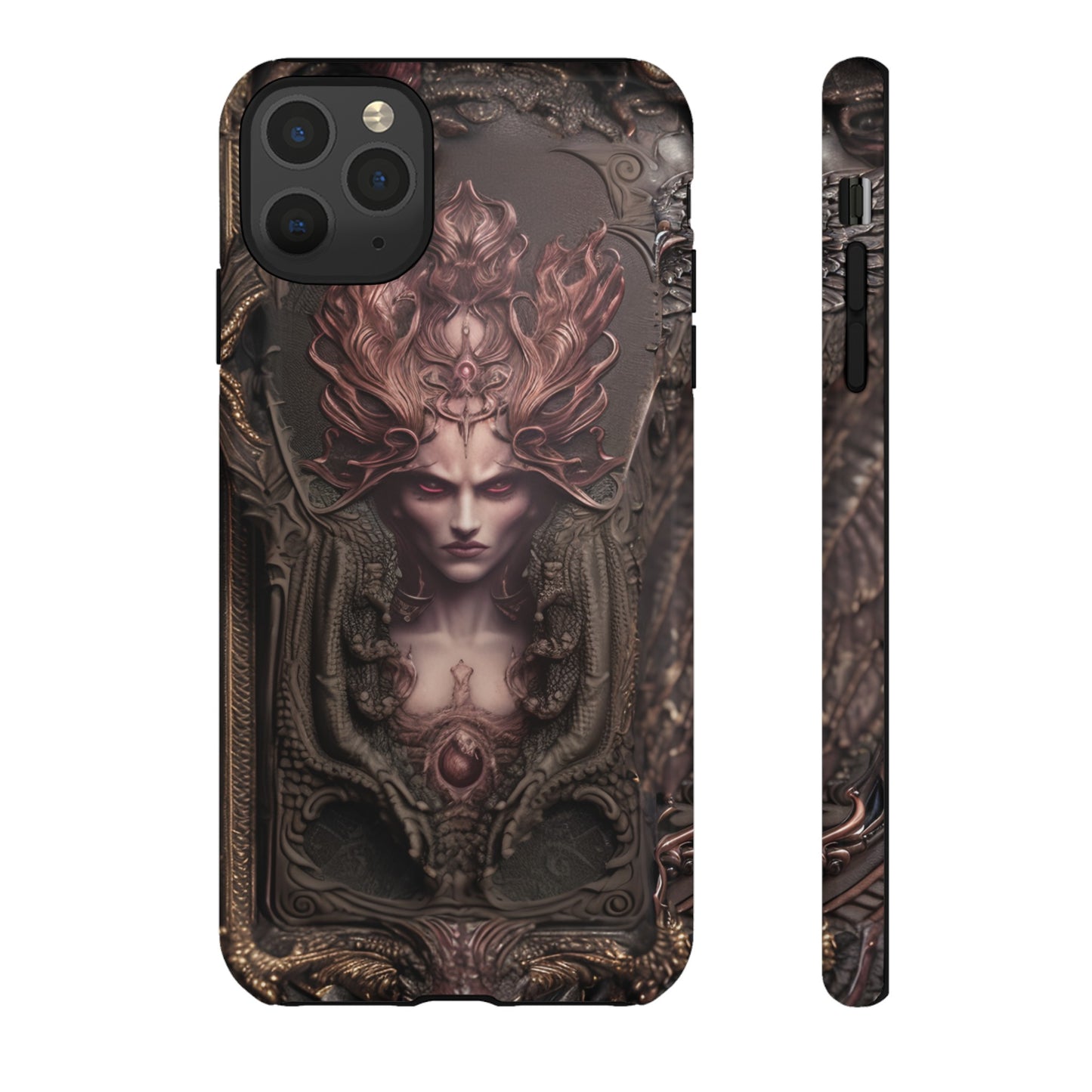 Dark Lilith Phone Case – Horned Hell Horror Design for iPhone, Samsung Galaxy, and Google Pixel Devices