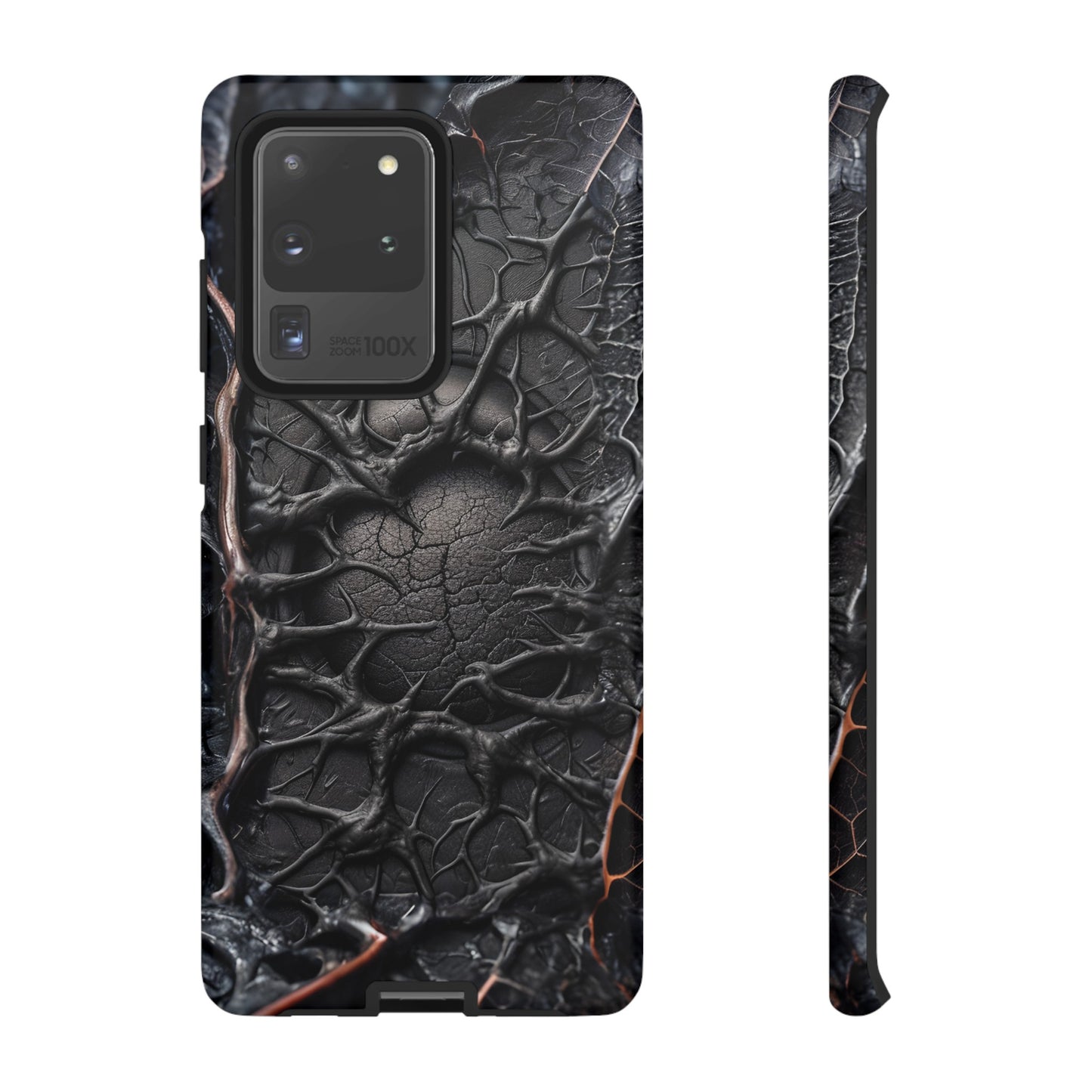 Black Veins Tough Phone Case – Lovecraftian Horror Design for iPhone, Samsung Galaxy, and Google Pixel Devices