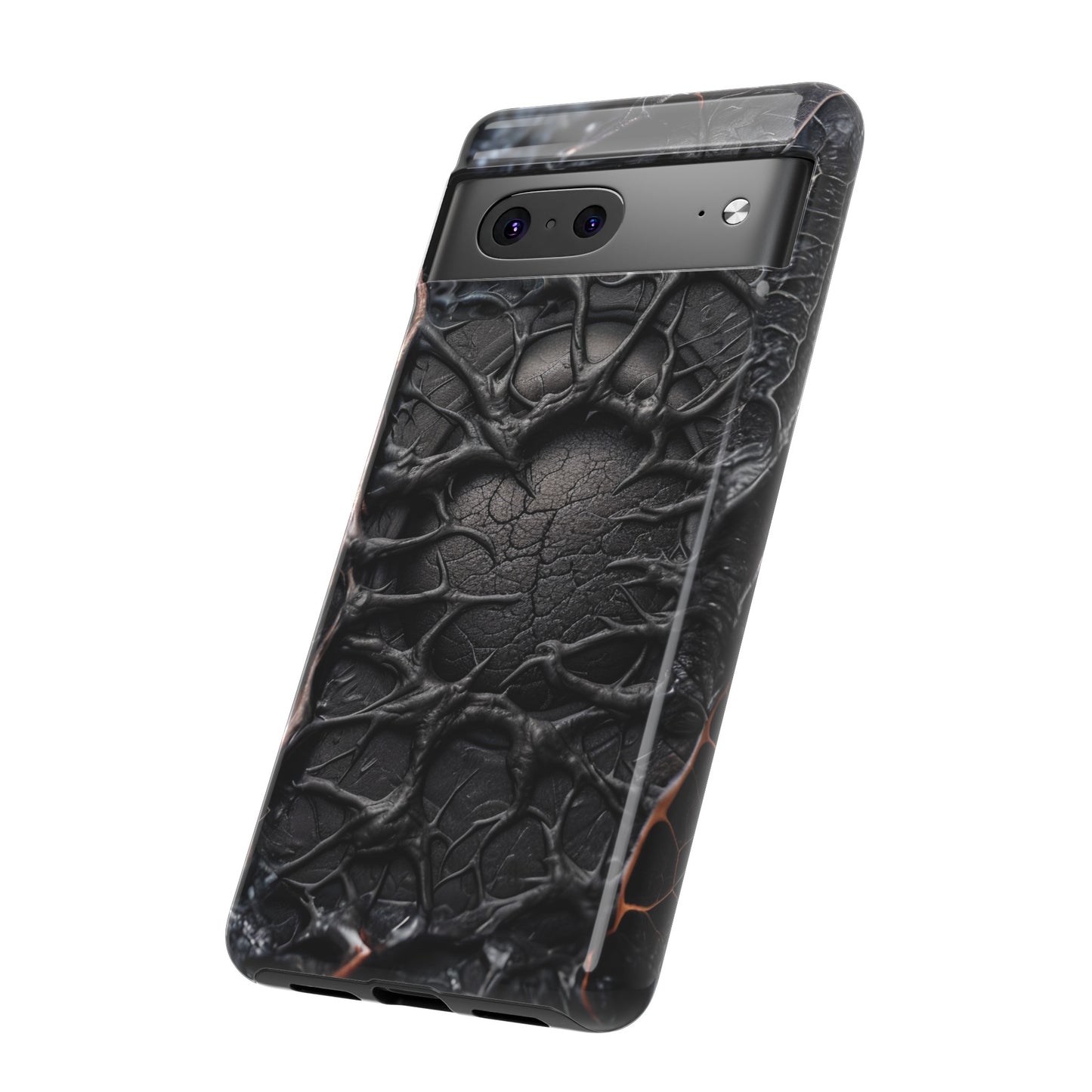 Black Veins Tough Phone Case – Lovecraftian Horror Design for iPhone, Samsung Galaxy, and Google Pixel Devices