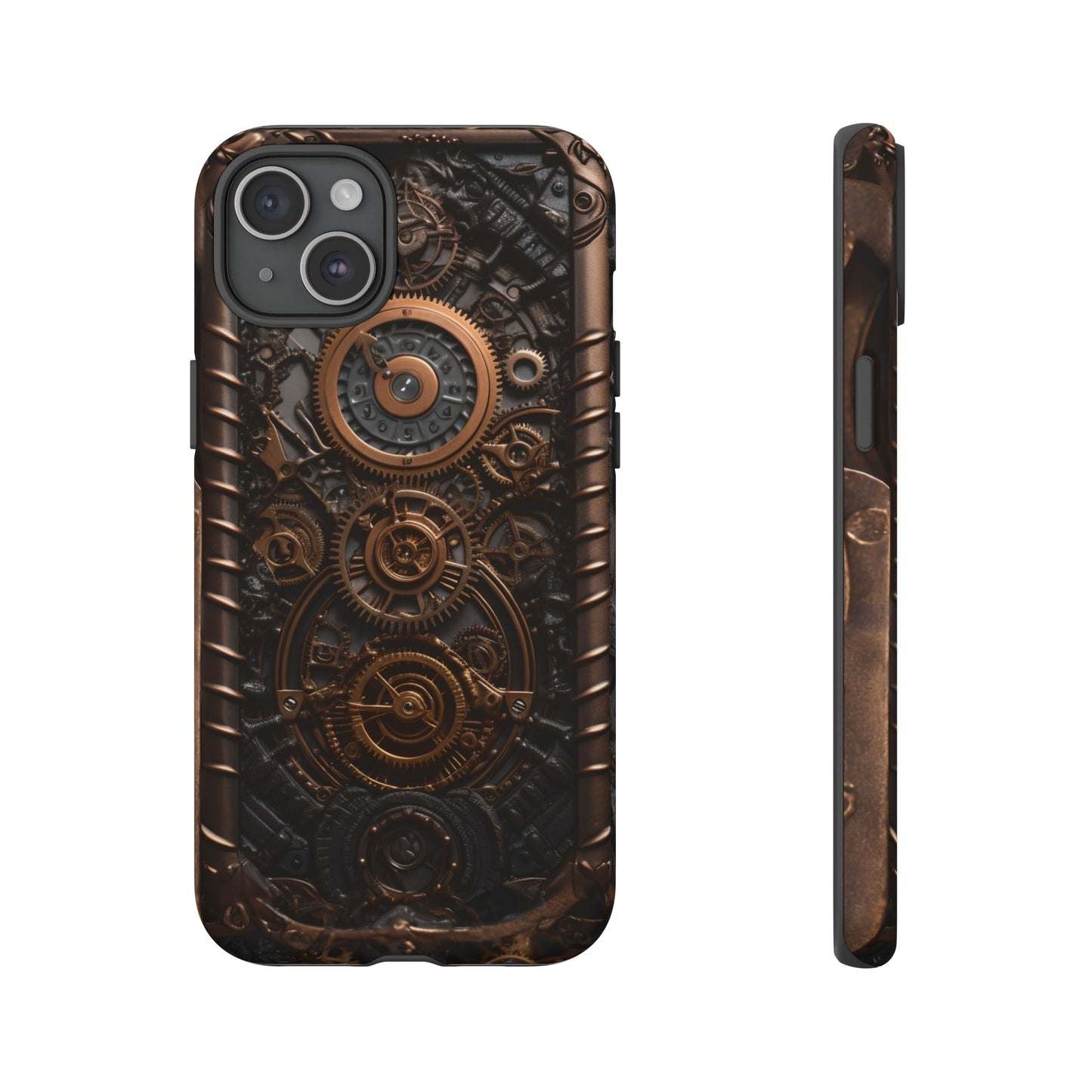 Gearworks 2 Phone Case – Steampunk Victorian Design with Gears and Clockwork for iPhone, Samsung Galaxy, and Google Pixel Devices