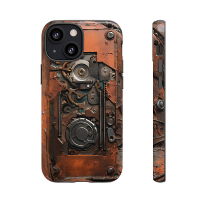 Rusted Mechanisms Phone Case – Steampunk Metal Gear Design for iPhone, Samsung Galaxy, and Google Pixel Devices