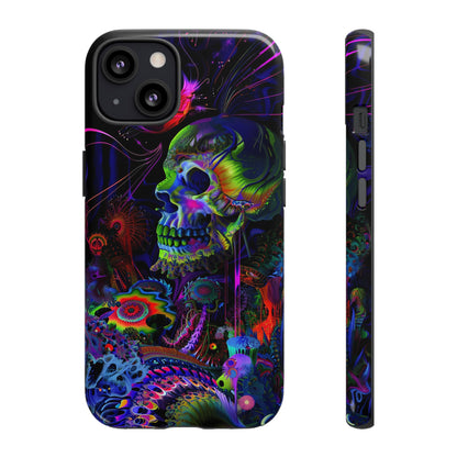 Psychedelic Skull Phone Case – Vibrant Pastel Design for iPhone, Samsung Galaxy, and Google Pixel Devices