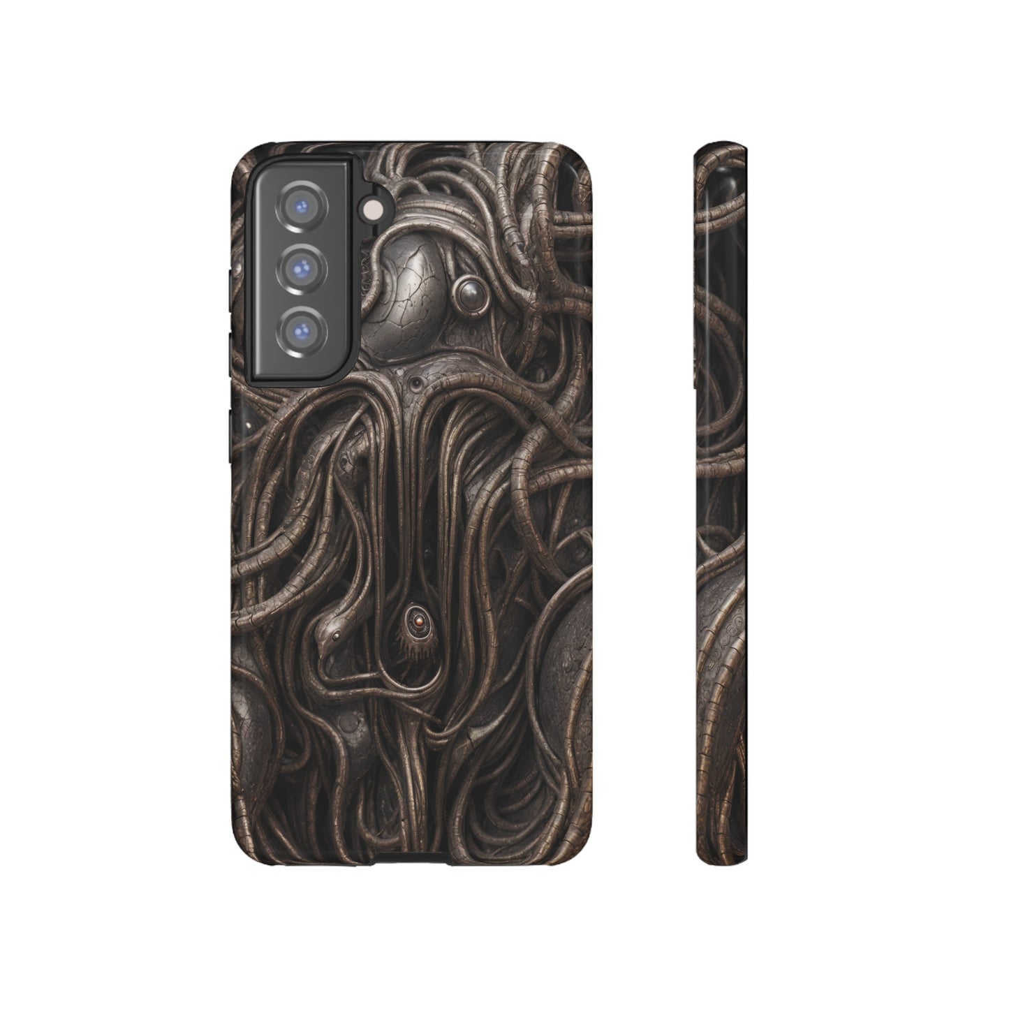 Biomechanical Horror 4 Phone Case – Futuristic Alien Design for iPhone, Samsung Galaxy, and Google Pixel Devices