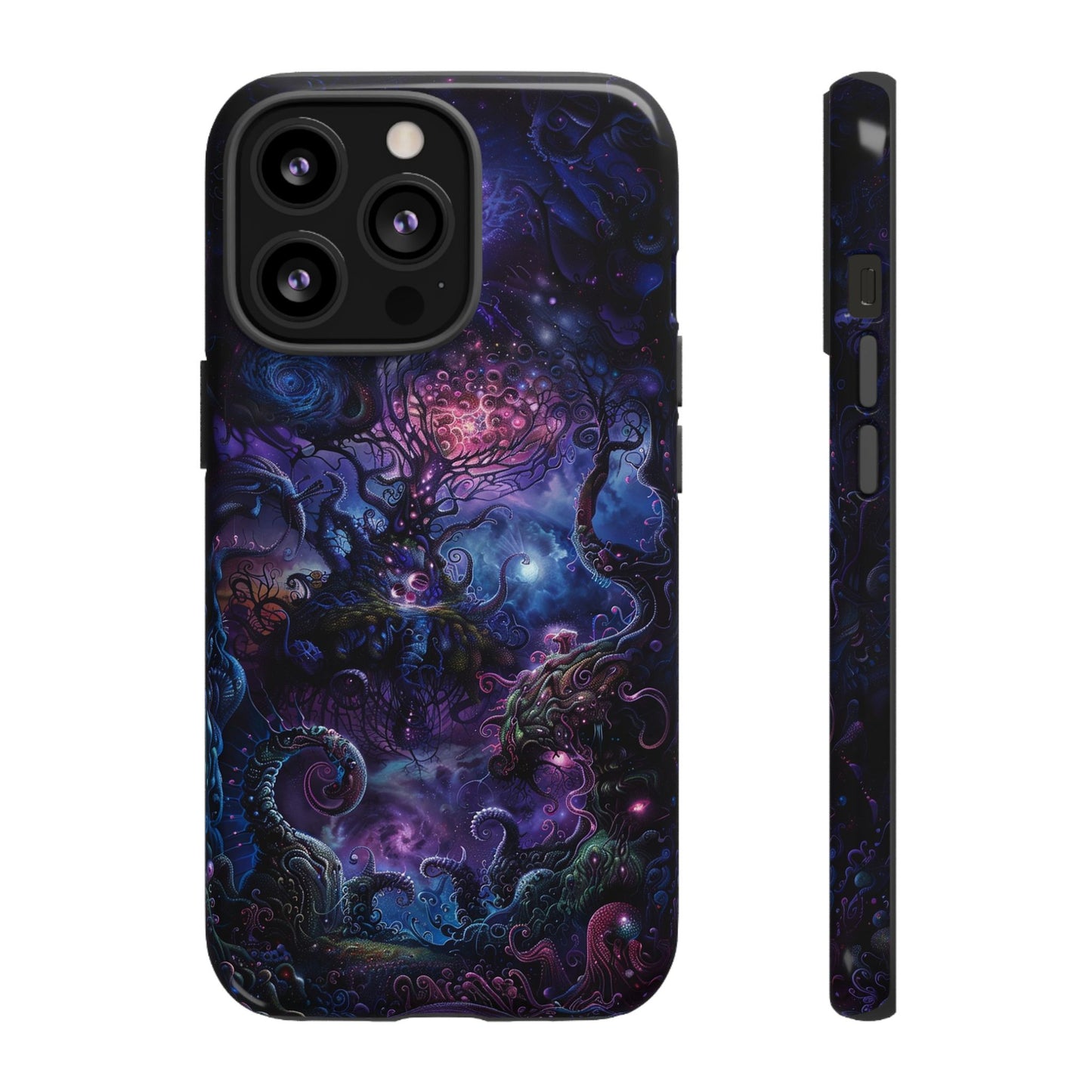 Trippy Psychedelic Alien Landscape Phone Case - Vibrant Abstract Design for iPhone, Samsung Galaxy and Google Pixel Devices