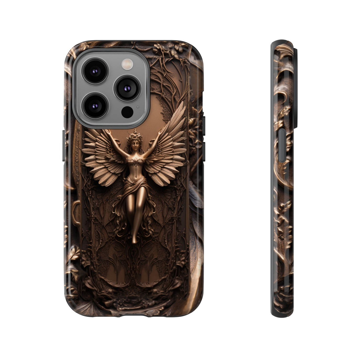 The Bronze Fairy Phone Case – Fantasy Faery Design for iPhone, Samsung Galaxy, and Google Pixel Devices