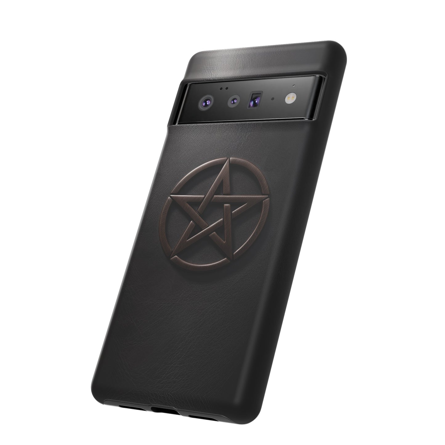 Simple Pentacle Tough Phone Case – Witchcraft Pentagram Design for iPhone, Samsung Galaxy, and Google Pixel Devices