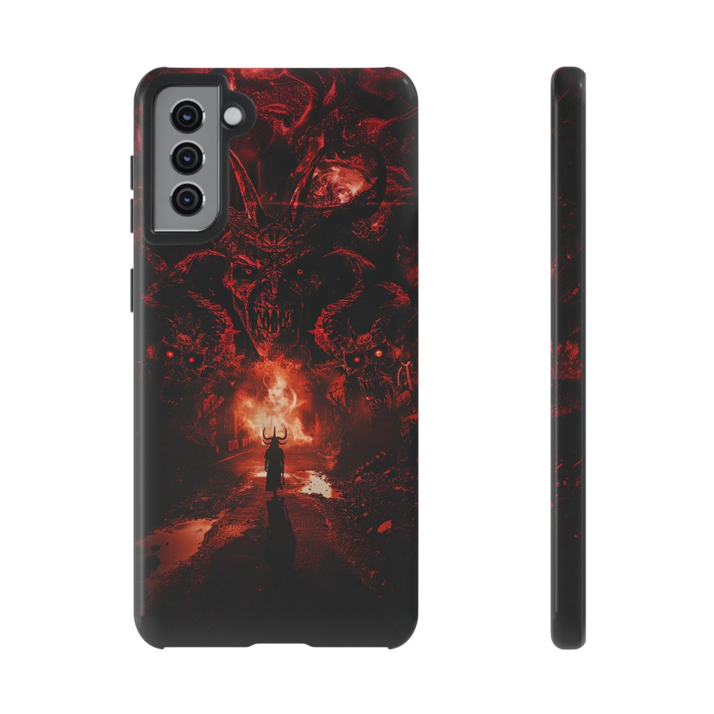 The Road to Hell Phone Case – Gothic Demon and Devil Design for iPhone, Samsung Galaxy, and Google Pixel Devices