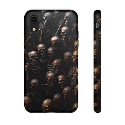 Skeletal Grave Phone Case – Halloween Horror Skeleton Design for iPhone, Samsung Galaxy, and Google Pixel Devices