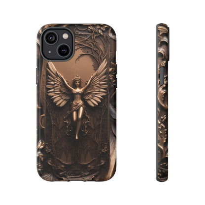 The Bronze Fairy Phone Case – Fantasy Faery Design for iPhone, Samsung Galaxy, and Google Pixel Devices