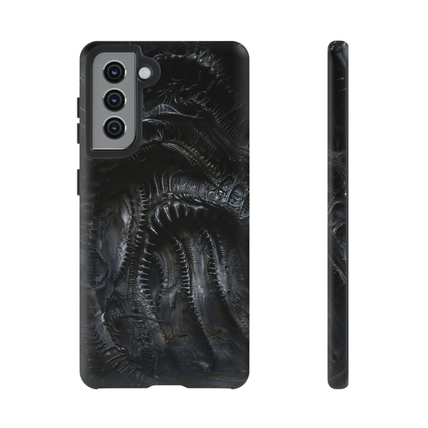 Surreal Biomechanical Phone Case - Gothic Sci-Fi Art for iPhone, Samsung Galaxy, and Google Pixel Devices