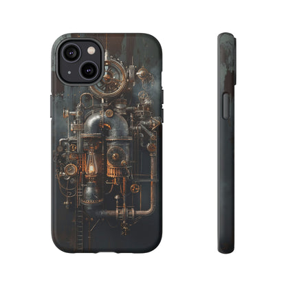 Steampunk Machine #2 Phone Case - Intricate Industrial Design for iPhone, Samsung Galaxy, Google Pixel Devices, Victorian Design Gears