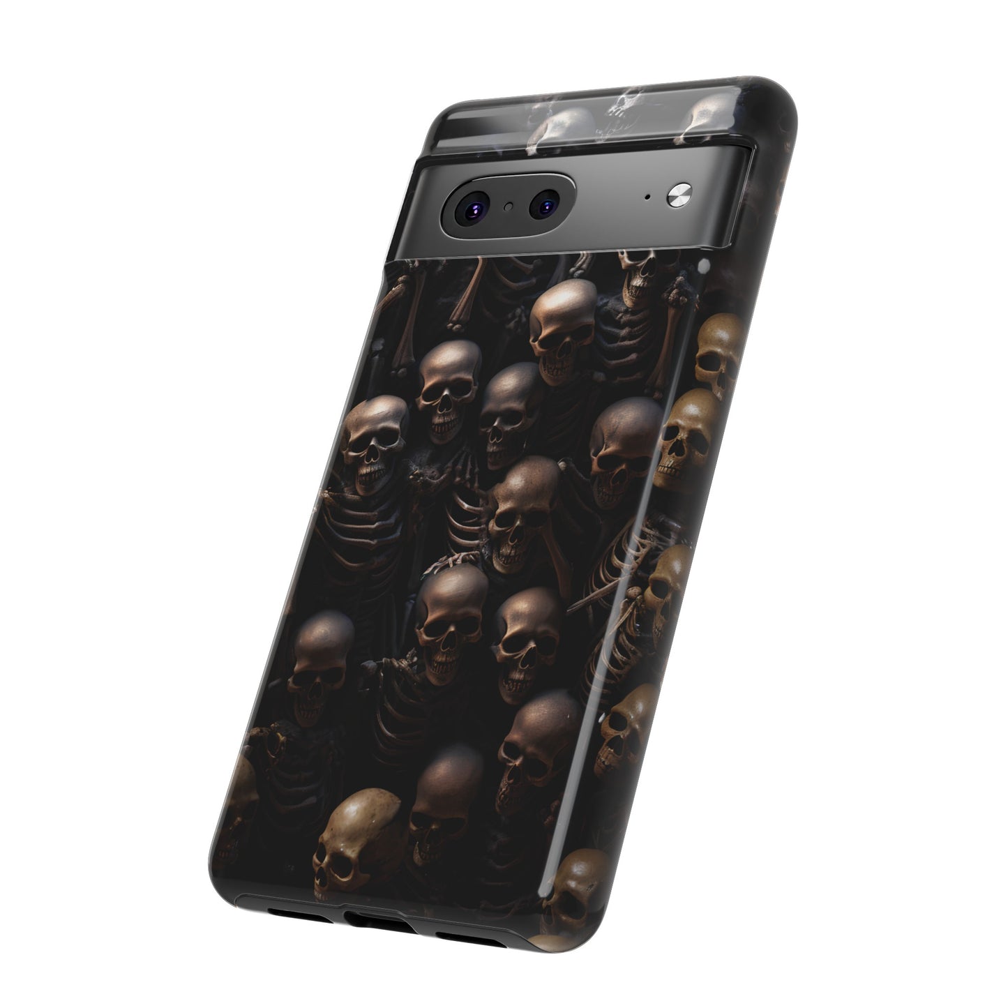 Skeletal Grave Phone Case – Halloween Horror Skeleton Design for iPhone, Samsung Galaxy, and Google Pixel Devices