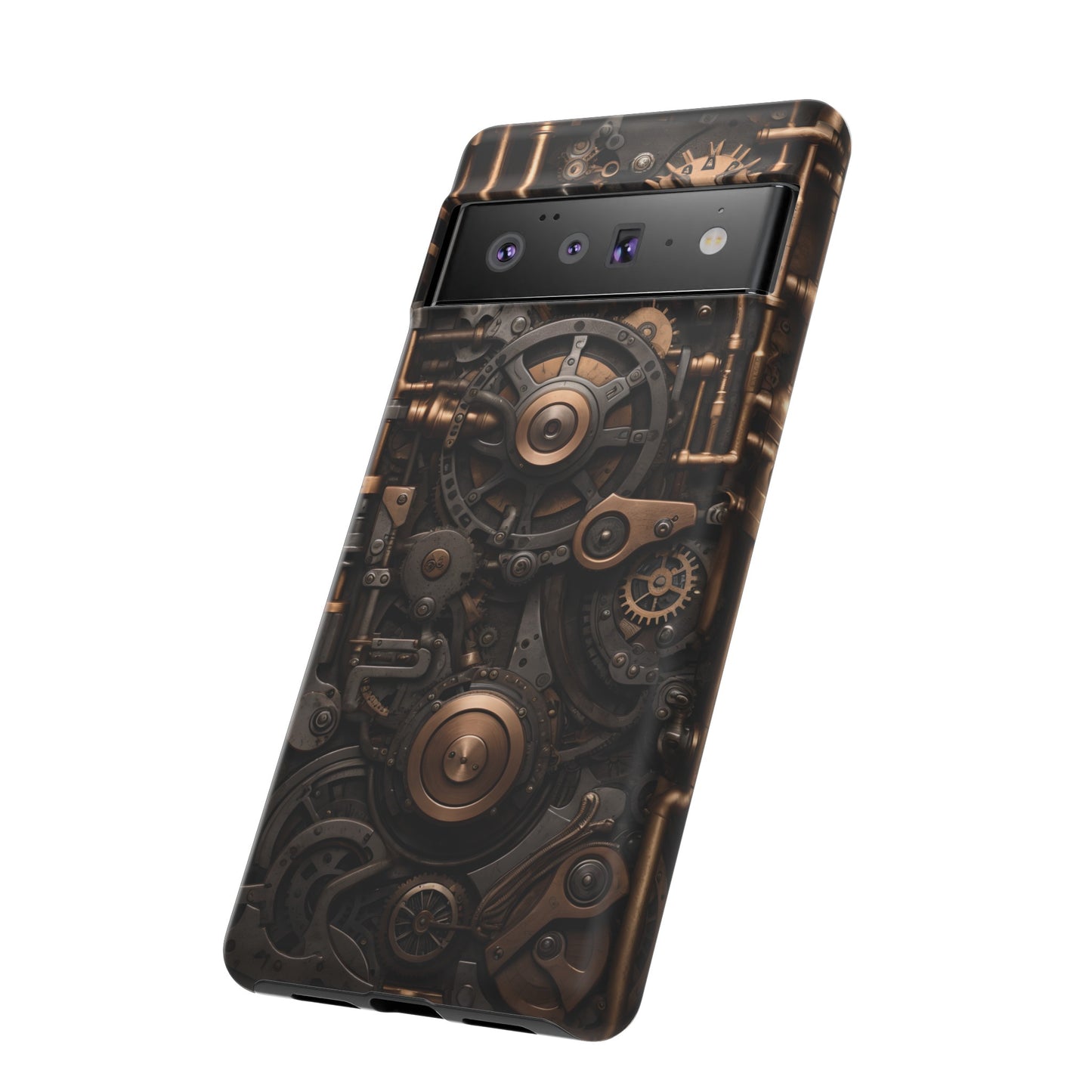 Steampunk Machine Phone Case – Victorian Gears Design for iPhone, Samsung Galaxy, and Google Pixel Devices