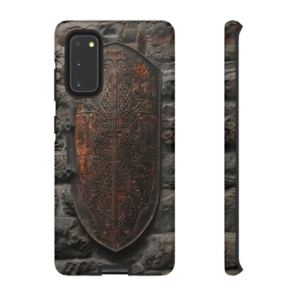 Medieval Shield Phone Case - Ornate Ancient Armor Design for iPhone and Samsung Galaxy Devices