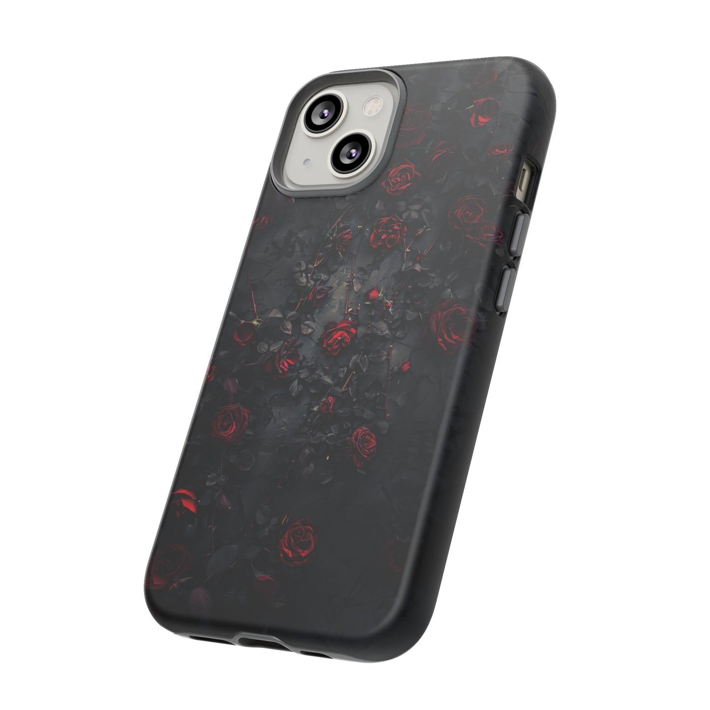 Gothic Roses Tough Phone Case – Elegant Dark Floral Design for iPhone, Samsung Galaxy, and Google Pixel Devices