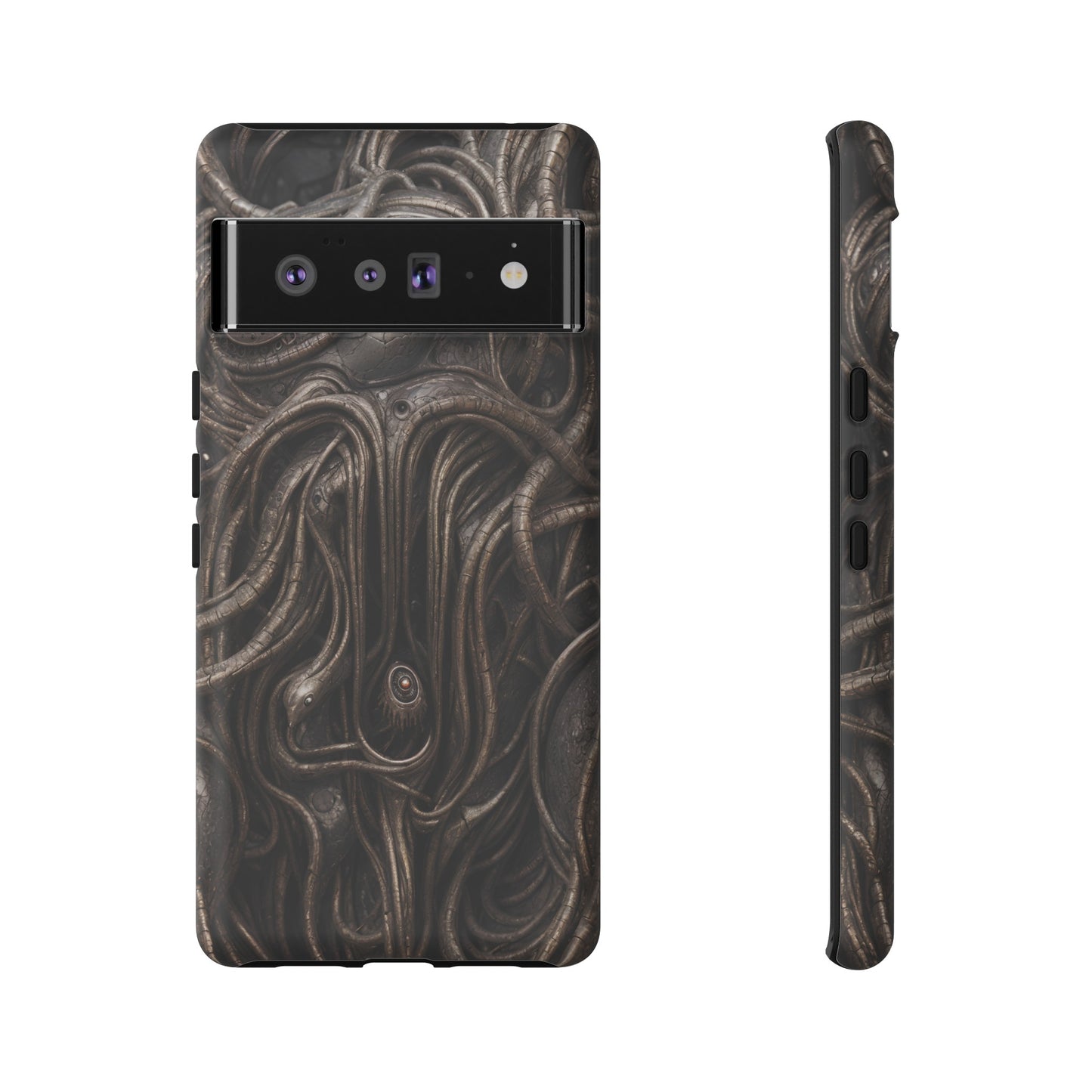 Biomechanical Horror 4 Phone Case – Futuristic Alien Design for iPhone, Samsung Galaxy, and Google Pixel Devices