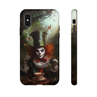 Mad Hatter Gothic Fantasy Phone Case - Dark Wonderland Design for iPhone, Samsung Galaxy, and Google Pixel Devices