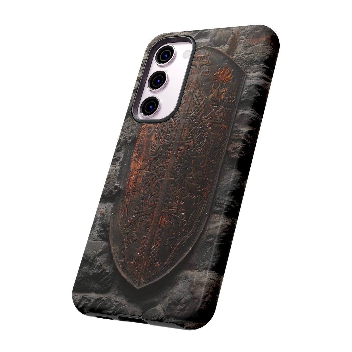 Medieval Shield Phone Case - Ornate Ancient Armor Design for iPhone and Samsung Galaxy Devices