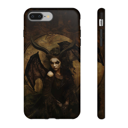 Demon Lilith Gothic Phone Case for iPhone, Samsung Galaxy, Google Pixel - Dark Fantasy Art