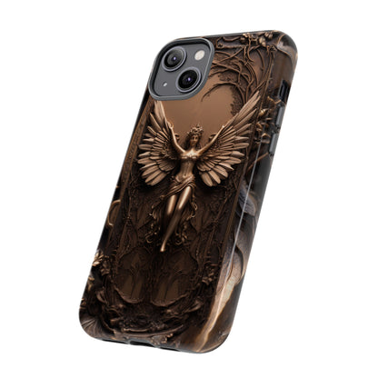 The Bronze Fairy Phone Case – Fantasy Faery Design for iPhone, Samsung Galaxy, and Google Pixel Devices