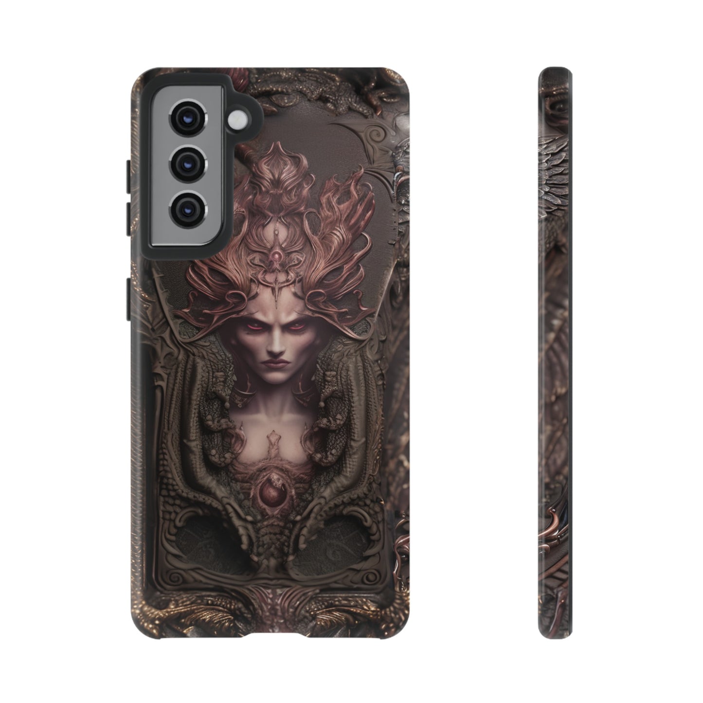 Dark Lilith Phone Case – Horned Hell Horror Design for iPhone, Samsung Galaxy, and Google Pixel Devices