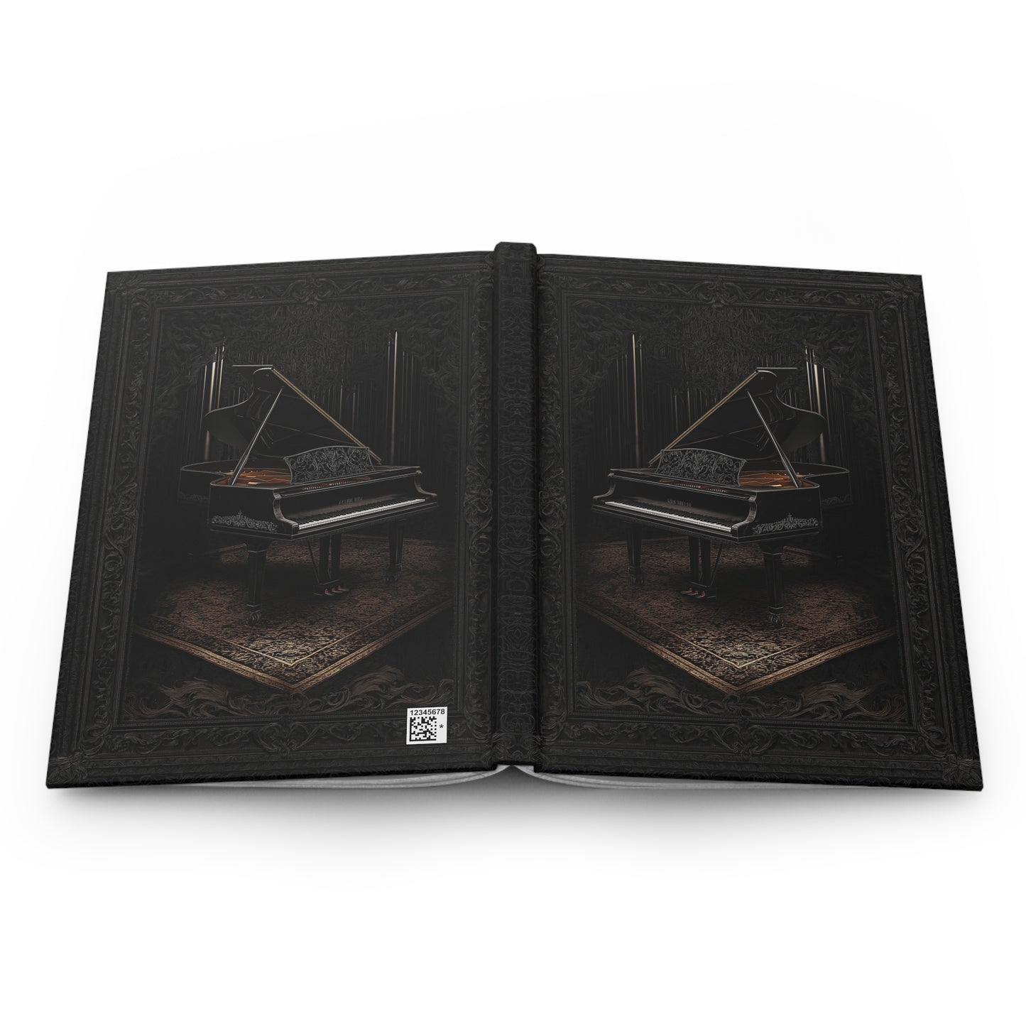 Grand Piano Elegance Hardcover Journal - For Music and Writing Lovers