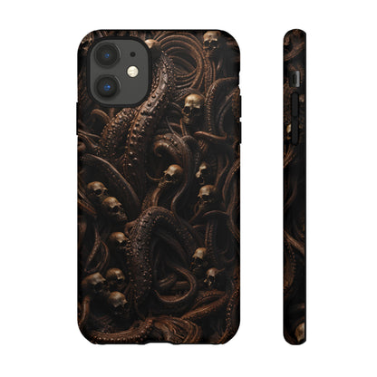 Skulls and Tentacles Phone Case – Lovecraftian Horror Design for iPhone, Samsung Galaxy, and Google Pixel Devices