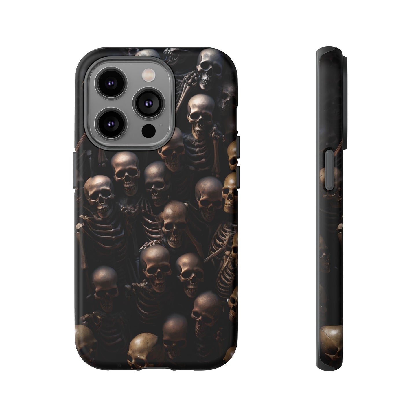 Skeletal Grave Phone Case – Halloween Horror Skeleton Design for iPhone, Samsung Galaxy, and Google Pixel Devices