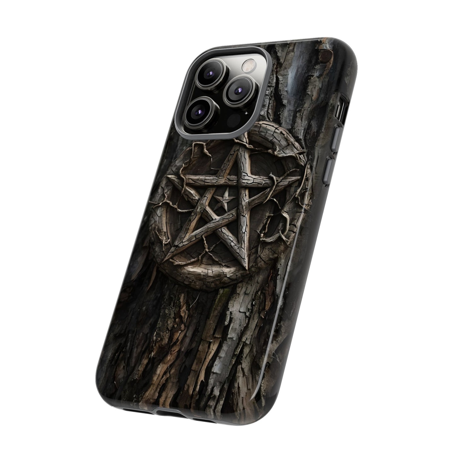 Pentacle Tree Phone Case – Wiccan Nature Magic Design for iPhone, Samsung Galaxy, and Google Pixel Devices