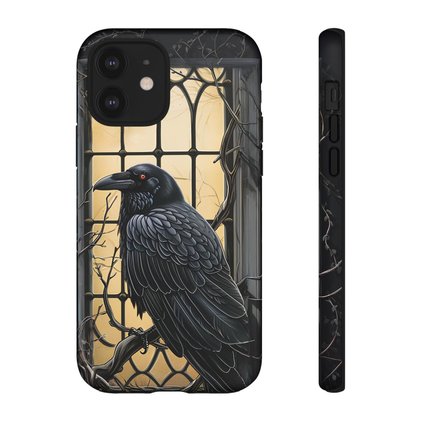 The Raven Phone Case – Edgar Allan Poe Inspired Gothic Design for iPhone, Samsung Galaxy, and Google Pixel Devices