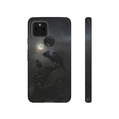 Gothic Raven Phone Case - Dark Crow Art for iPhone, Samsung Galaxy, and Google Pixel Devices