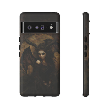 Demon Lilith Gothic Phone Case for iPhone, Samsung Galaxy, Google Pixel - Dark Fantasy Art