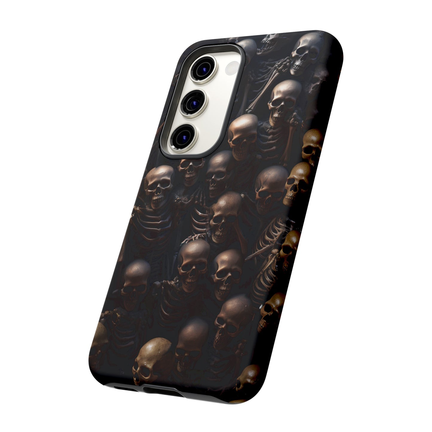 Skeletal Grave Phone Case – Halloween Horror Skeleton Design for iPhone, Samsung Galaxy, and Google Pixel Devices