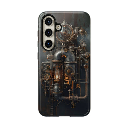 Steampunk Machine #2 Phone Case - Intricate Industrial Design for iPhone, Samsung Galaxy, Google Pixel Devices, Victorian Design Gears