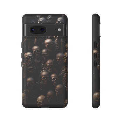 Skeletal Grave Phone Case – Halloween Horror Skeleton Design for iPhone, Samsung Galaxy, and Google Pixel Devices